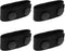 4 Pcs Belt Keepers for Duty Belt, Nylon Belt Keepers with Double Snaps Duty Belt Key Holder for 2"-2.25" Belts Fixing Security Accessories (Black)...