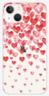 Blingy's for iPhone 13 Case (6.1 inch), Lovely Red Hearts Design Transparent Soft TPU Protective Clear Case (Falling Hearts)...