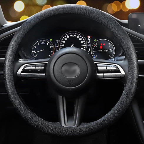 Car Steering Wheel Cover, Anti-Slip Silicone Steering Wheel Protector, Universal Car Accessories Wheel Cover for Most of Cars (Black)...