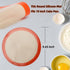 Round Silicone Baking Mats for 10 inch Cake Pan, 10 Inch Cake Mat/Tortilla Press Liner/Pizza Mat/Dough Mat for Cake/Tortilla/Pie/Pizza/Dough/Pastr...