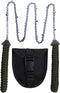 Pocket Chainsaw with Paracord Handle, Folding Chain Hand Saw, Emergency Outdoor Survival Gear for Camping, Hunting, Hiking, Cutting Wood & Tree (A...