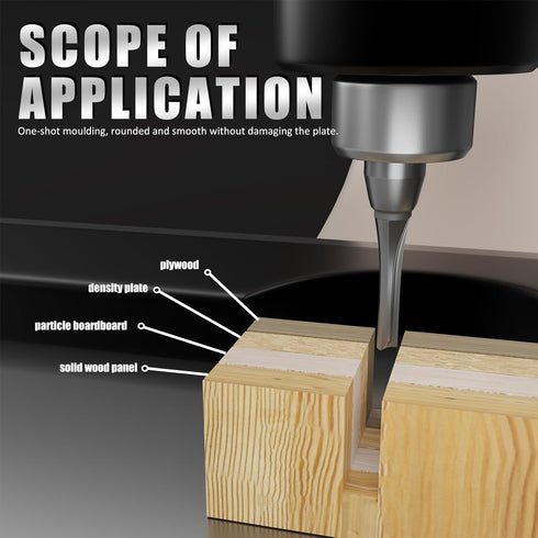 CSOOM TCT Industrial Trimming Straight Router Bit ?3/16" Diameter , 1/4 inch Shank ?CNC Carbide Straight Cutter, Woodworking Tools for Grooving, T...