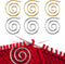 6Pcs Spiral Cable Knitting Needle, Cable Needles for Knitting, Metal Cable Needle, Knitting Needle Stoppers Circular Knitting Needles Knitting Too...