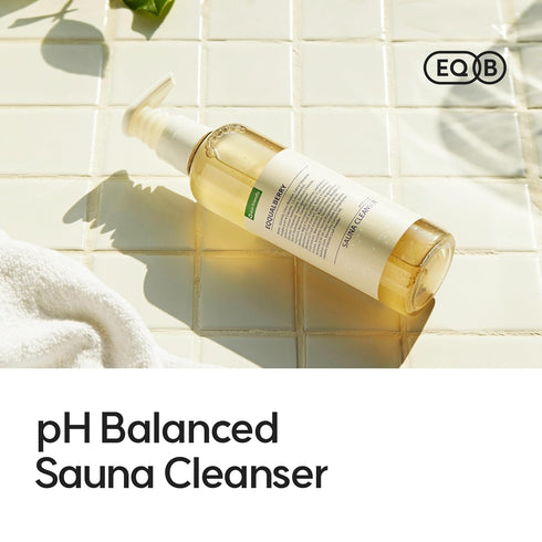 pH Balanced Sauna Facial Cleanser 6.76 Fl. Oz. 200ml | Low pH Face Wash with Green Tea, Refreshing & Moisturizing finish, Gentle Gel Cleaning, Kor...