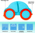 Toddler Plates, Portable Baby Plates for Toddlers, BPA-Free Strong Suction Plates for Toddlers, Dishwasher and Microwave Safe Silicone Placemat 10...
