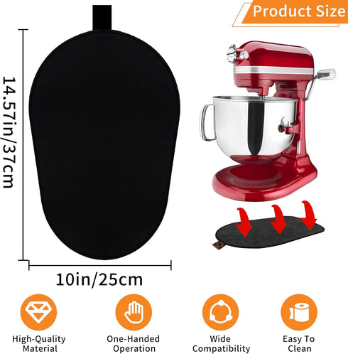 Sliding Mat for Kitchenaid Mixer, Mover Mat Pad for 5-8Qt Bowl Lift Stand Mixer, Kitchen Appliance Slider Compatible for Pro 600 Stand Mixer with ...