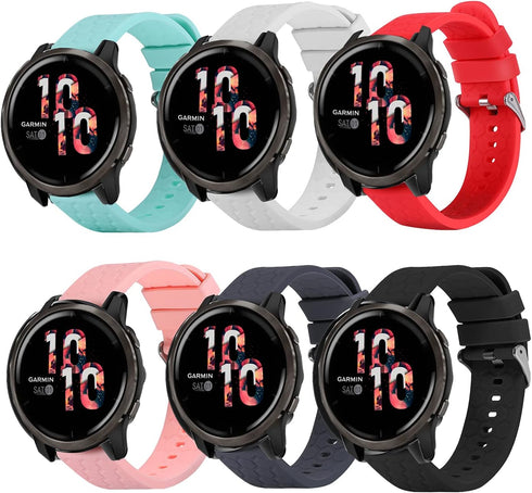 FitTurn 6pack Bands Compatible with OYG Smart Watch IP68 Waterproof Fitness Tracker Replacement Soft Straps Silicone Watch Band Strap with Quick R...