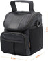 FOSOTO Waterproof (with Rain Cover) Black Camera Case Bag Compatible for Canon EOS M10 M6 M2 Mrak II M50 M100 Rebel T3i T4i T5 SL1, Nikon P600 D33...