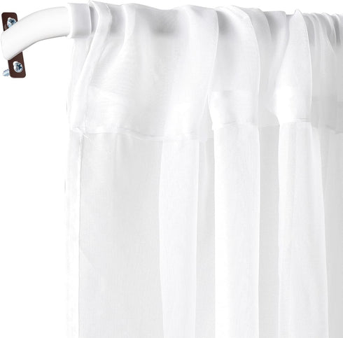 Sratte Curtain Rod Bracket Curtain Rod Single Bracket Curtain Hardware Brackets Spreader Wall Bracket Hooks with Screws Window Hardware Rod Holder...