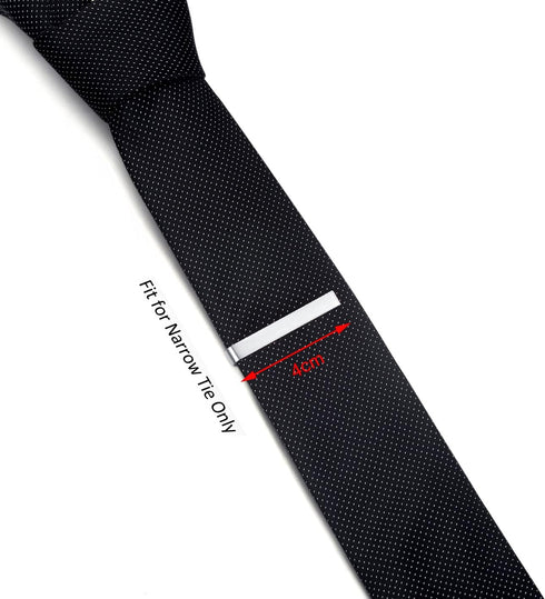 HONEY BEAR 3pcs Mens Boys Skinny Tie clip Set Tie Bar for Narrow Tie Gift 4cm...