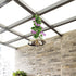 GTIDEA Artificial Vines, 2pcs 15Feet Morning Glory Hanging Plants Silk Garland Fake Green Plant Home Garden Wall Fence Stairway Outdoor Wedding Ha...