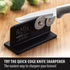 Rada Cutlery Quick Edge Knife Sharpener (R119), 3.5"x2", Stainless Steel Wheels, Made in USA, Pack of 3...