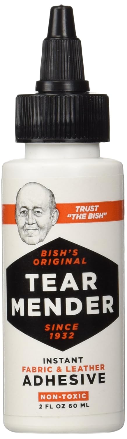 Tear Mender Instant Fabric and Leather Adhesive, 2 oz Bottle...