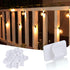 Brightown White Light Clips - Strongly Sticky with 25-Clips, 30-Stickers Christmas Light Clips, UV-Resistant Material, Decorate Damage-Free Cable ...
