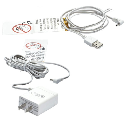 Infant Optics Official Power Cord Adapter for DXR8 PRO Monitor Unit NOT for Camera Unit NOT for DXR8, White...