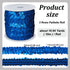 OLYCRAFT 11 Yards Elastic Sequin Trim Metallic Blue Stretch Fabric 1 Inch Wide 3 Row Sequin Trim Fabric Paillette Ribbon Trims for Dress Embellish...