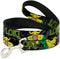 Buckle-Down Pet Leash - LOKI in Action Black/Gray/Yellow/Green - 4 Feet Long - 1" Wide...
