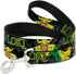 Buckle-Down Pet Leash - LOKI in Action Black/Gray/Yellow/Green - 4 Feet Long - 1" Wide...
