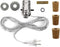 Creative Hobbies Pre-Wired Bottle Lamp Kit, Easily Convert Any Bottle Into A Lamp, DIY No Drilling Required | Silver...