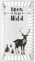 Sweet Jojo Designs Woodland Camo Deer Boy Fitted Crib Sheet Baby or Toddler Bed Nursery Photo Op - Beige, Green and Black Rustic Forest Animal Cam...