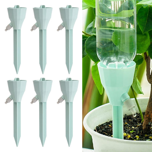 New Upgraded Plant Self Watering Spikes,Adjustable Plant Watering Devices with Slow Release Control Switch Water Dripper,Watering Planter Insert,A...
