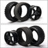 JIUWU 1:10 Scale Off Road RC Buggy Front Wheels and Tyres x4 Black 5 Spoke for HSP...