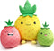 BenBen Pineapple Plush Toy, Set of 3, 12", 7" and 6'' Squishy Stuffed Animal Toys, Fruit Plushies, Fun Plush Pillow, Easter Basket Stuffers, Ms Sw...