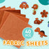 Hlonon 40Pcs Brown Felt Fabric Sheets, 6 x 6 Inch Pre-Cut Felt Sheet for DIY Crafts Sewing Patchwork Art Projects, 4 Colors...