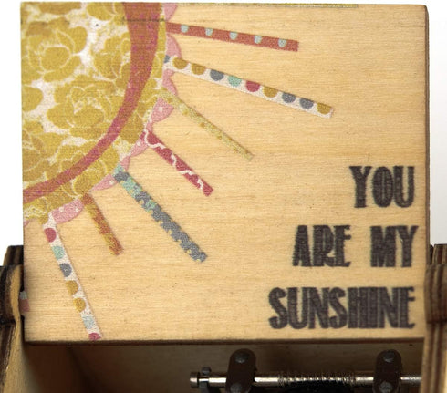 Music Box Wife Girlfriend Gift - You are My Sunshine Music Box Husband Boyfriend Gifts Mini Wooden Musical Box Mechanism Valentine Christmas Anniv...