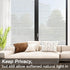 Viseeko Window Privacy Film: Frosted Glass Window Film Window Cling Privacy Film Door Window Covering Day and Night Privacy Window Film Heat Block...