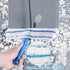 Window Cleaning Combo(12IN), Silicon Window Squeegee + Microfiber Glass Wiper, Professional Window Cleaner for Bathroom, Shower, Car, Glass...