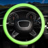 KAFEEK Noctilucent Steering Wheel Cover Glow at Night, Elastic Silica Gel, Cool in Summer, Universal 15 inch,Fluorescent Green...