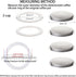 2 Cup Stovetop Espresso Coffee Maker Replacement Parts for Aluminium Moka Pot 2 Pcs Filter with 4 Pcs Silicone Gasket Seals...