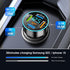 66W Car Charger Adapter 5 Port USB Car Charger PD 30W QC3.0 3.1A Car Cigarette Lighter USB Charger with LED Voltmeter Fast Car Charger Compatible ...
