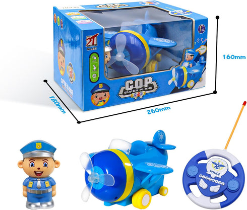 HDOIT Remote Control Airplane Toddler RC Plane Toys for 3 Year Old Boy and Girls, Activity Cool Birthday Christmas Music Gift for 3-12 Years Boys ...