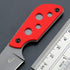 C1297 Fixed Blade Knife Neck Knife,9Cr18Mov Blade G10 Handle EDC Tool Knifes for Outdoor, Camping, Hiking, Fishing,Hunting with kydex Sheath (Red)...
