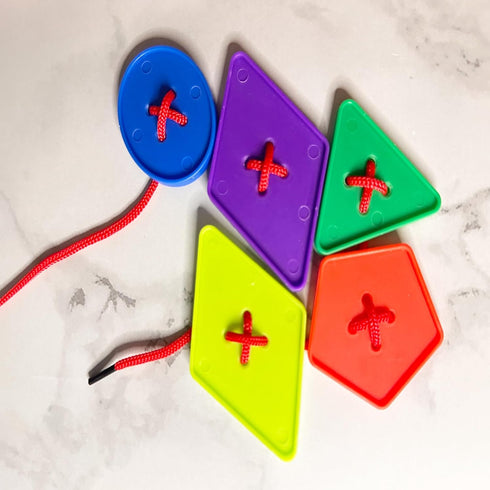 110 PCS Big Bright Buttons Craft Buttons 8 Geometric Shapes Plastic Large Buttons for Crochet Knitting Teaching Shapes Colorful Button Puzzle Toy...