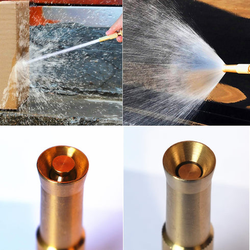Brass Water Hose Nozzle Sprayer Heavy Duty High Pressure Flow For Garden Watering Plants Cleaning Car Washing Dog Pets...