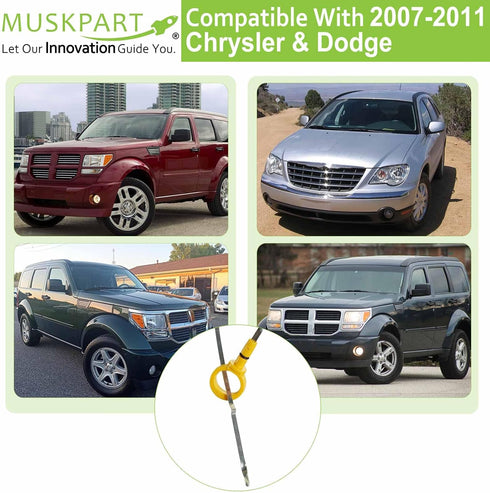 Dipstick for Oil 04593604AA for Chrysler 2007-2008 Pacifica 2008-2010 Town & Country Dodge 2008-2010 Grand Caravan 2007-2011 Nitro 4.0L Engine Oil...