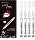 White Paint Pen,4 Pack 0.7mm Acrylic White Permanent Marker White Paint Pens for Rock Painting Stone Ceramic Glass Wood Plastic Glass Metal Canvas...