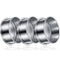 3 Pcs 304 Stainless Lab Sieves, 200 Mesh (0.074 Mm), 80 Mesh (0.18 Mm), 10 Mesh (2 Mm) Aperture Test Sieve, 4 Inch Diameter Economy Test Sieve wit...