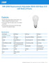 Feit Electric A19 LED Light Bulb, 60W Equivalent, Non-Dimmable, 5CCT, E26 Medium Base, 90 CRI, 800 Lumens, Standard Light Bulb with Switch on Bulb...