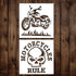 Motorcycle Stencil | Punisher Motorcycles Skull Street Art Graffiti Stencils for Painting on Wood, Glass, Wall, Rock, Fabric, Walls, Canvas, Glass...