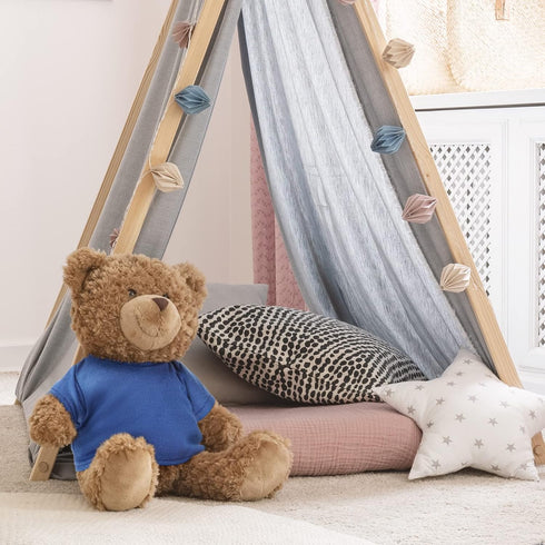 Skylety 6 Pcs Bear Clothes Basic Bear Tee Shirt Classic Stuffed Animal T Shirt Plush Bear T Shirt Crew Neck Bear Clothes for Stuffed Bears Doll wi...