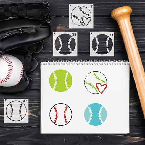 Sport Stencils for Painting on Wood Burning Patterns Football Stencils Volleyball Stencil Soccer Ball Paint Template on Art Craft Canvas Wall Fabr...