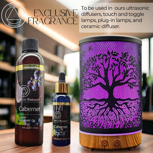 8oz and 2oz Fragrance Oil Set (Two Bottles, one with Dropper) (Pack of 2, Cabernet)...