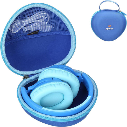 Aproca Blue Hard Storage Case, for Clever Kids Bluetooth Headphones BTH18 and Accessories...