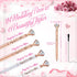 Yexiya Bridal Shower Gifts for guests Diamond Pens Wedding Rose Golden Crystal Ballpoint Pens Bling Happily Ever After Pens for Bridal Shower Brid...