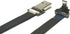 Black FFC USB FPV Flat Slim Thin Ribbon FPC Cable Micro USB 90 Degree Angle to Standard USB A for sync and Charging (50CM)...