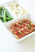 GoodCook Meal Prep Rectangle Three Compartment 20-Piece, White, Made without BPA...